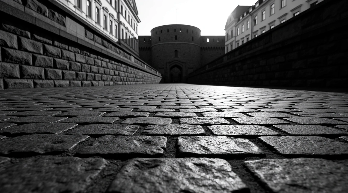 The stone path up Gellért Hill